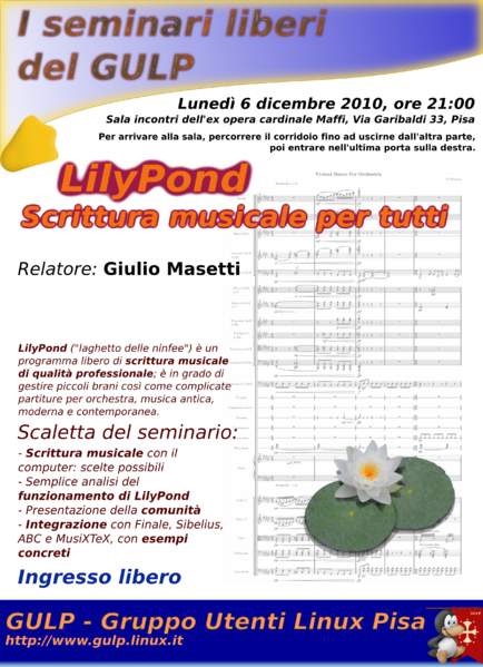 Locandina seminario LilyPond